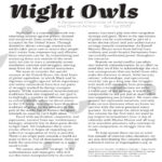 Nights Owls: A Seasonal Chronicle of Sabotage and Direct Action